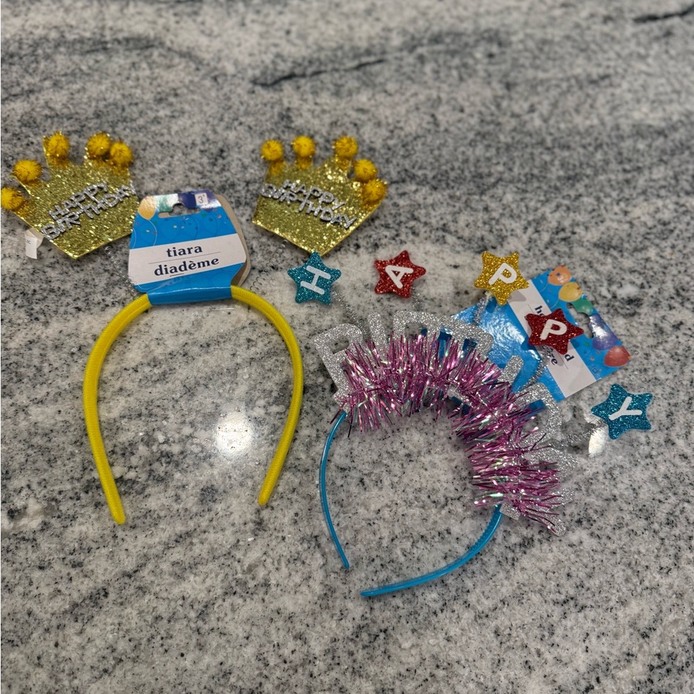 Colorful Happy Birthday Headbands